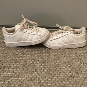 Adidas Shell toe toddler sneakers